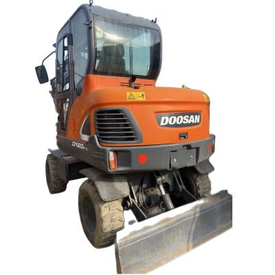 China High Quality Used 6 Ton Excavator 0.35 Wheel Doosan60 Excavator Wheel Excellent Condition for sale