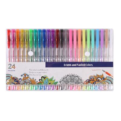 China High Cost Performance Gel Pen School Stationery Customized Glitter Pen Cute Pen Set Safe for sale