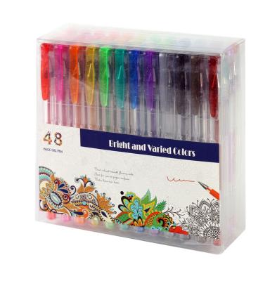 China 2021 Eco-Friendly Packing Glitter Christmas Pen Glitter Gel Pen BTS School Stationery for sale