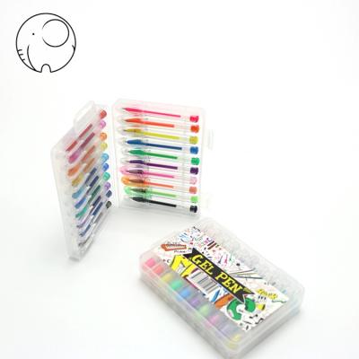 China High Quality Glitter Mini Gel Pen Set Cute Gift Box Colored Gel Ink Pens for sale