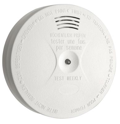 China Plastic HIPS EN14604 APPROVED, 9V Standalone Smoke Detector / Detector, CE ROHS Certified Smoke Detector for sale