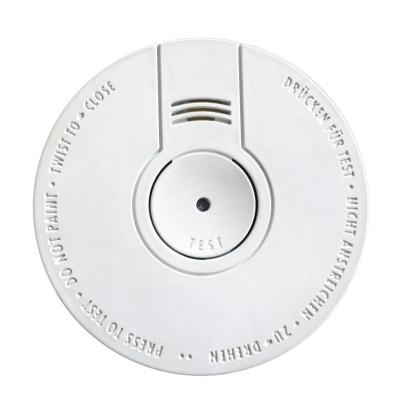 China EMC Large TEST Button Photoelectric Smoke Detector With CE ROHS EN14604 Approved for sale