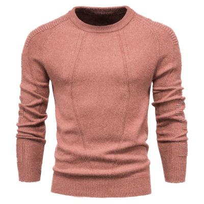 China 2021 Anti-wrinkle manufacturers wholesale fashion men knit mens sweaters cotton loose crew neck sweaters autumn casual simple pullover for sale