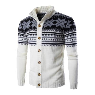 China European and American Christmas Anti-wrinkle Foreign Trade Hot Selling Single Breasted Sweater Coat Men for sale