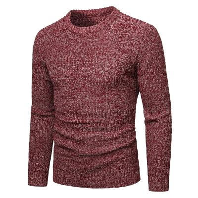 China Anti-wrinkle Amazon autumn/winter 2021 new men's crewneck sweater men's shirt bottom foreign trade sale for sale