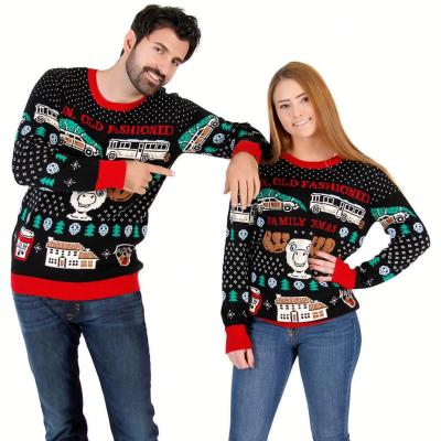 China Anti-Wrinkle Factory Direct Custom Men's Sweater Funny Knitted Christmas Jumper Ugly for sale