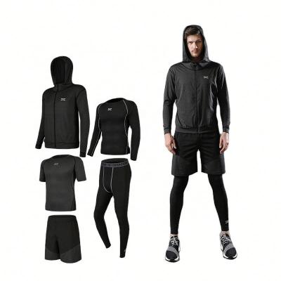 China Breathable Newcomer Wholesales Man Sports Suits Fashion Design Fit Gym Qu for sale