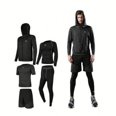 China Breathable Hot Sale Wholesales Man Sports Suits Fashion Design Fit Gym for sale