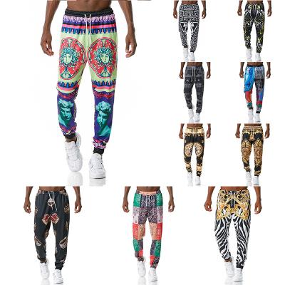 China Sustainable High Quality Sports Jogging Pants 3D Printed Casual Pants For Men Organic Cotton Trousers for sale