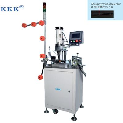 China Use for nylon teeth welding and bottom stop machine KKK high strength automatic nylon zipper bottom hot sale machine for sale