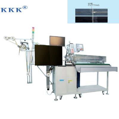 China Factory KKK Automatic Smart Camera Detecting Open End Zipper Cutting Machine Ultrasonic Repair for sale