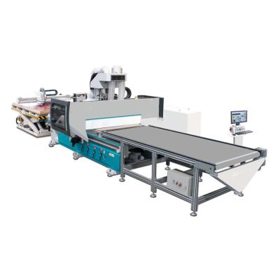 China Production Furniture Line CNC Router Wood Working Automatic Loading And Unloading Nesting CNC Cabinet Making Machine for sale