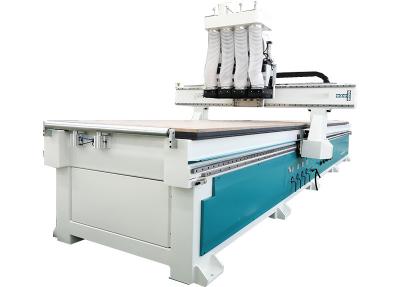 China Four Head Double Station CNC Router 6KW 9KW CNC Cutting Engraving Electric Router Machine for sale