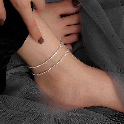 China BOHEMIA FUXI Bohemia 2021 all two-piece sky star snake bone chain retro sets anklet chain silver bling bling bracelet for sale