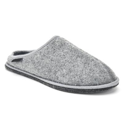 China Winter Thick Indoor Winter Factory Supply Slippers Warm Breathable Tweed Felt Light Upper For Men's OEM Support Felt Suede Indoor Outdoor for sale