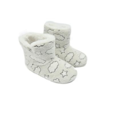 China Outdoor And Indoor Home Women Cotton Thick-Soled Slippers Thermal Winter Cloud Shape for sale