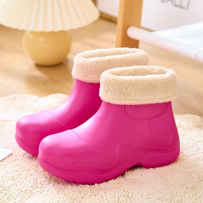 China Warmest Arrival EVA New Arrival Women's Colorful Winter Ankle Boots Comfortable Women's Colorful Casual Boots for sale