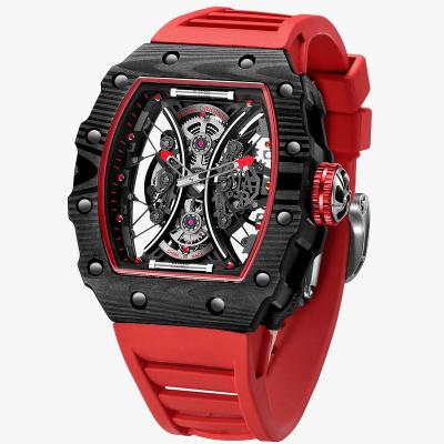 China Fashion Luxury Waterproof Skeleton Automatic Mechanical Creative Sports Watch Men's Watch Waterproof Clock FM602N for sale