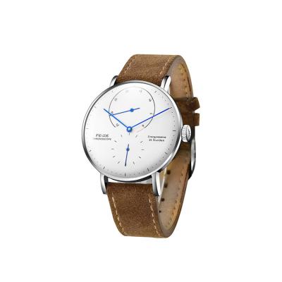 China Bauhaus Fashion Leather Automatic Watch Men's Automatic Casual Dress Date Mechanical Watch for sale