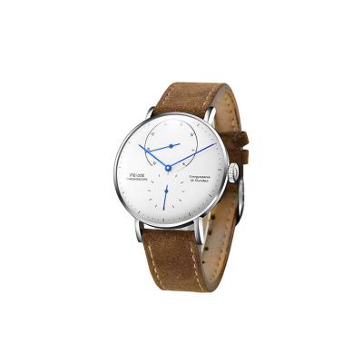 China Diverse Auto Date Promotional Goods Using Leisure Round Mirror Stainless Steel Mechanical Watch Men for sale