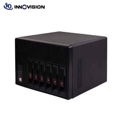 China With fan 2021 high quality new NAS 6bays hot swap server storage case with 6gb sata motherboard for sale