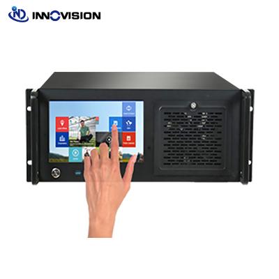 China With fan factory sale 4U lcd workstation all-in-one rackmount industrial computer for sale