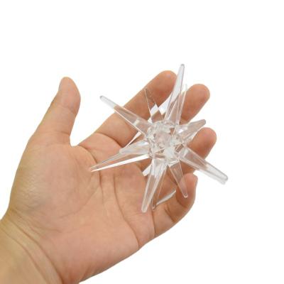 China Custom Plastic PMMA 70mm 100mm Outdoor Decorative Christmas Gift 200mm Starburst for sale