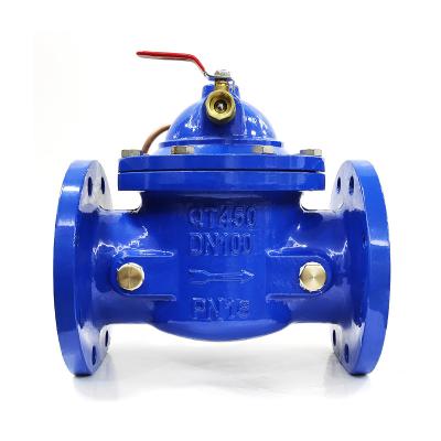 China Replacement Ductile Auto Tank Water Iron Float Ball Valve Remote Control Hydraulic Control Valve for sale