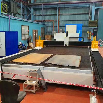 China Professional 12kw 15kw 20kw 5 Axis Plate Steel Fiber Laser Bevel Cutting Machine zu verkaufen