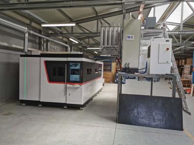 China Dual Table Steel Laser Cutting Machine 12kw 15kw  Fiber Laser Cutting Machine zu verkaufen