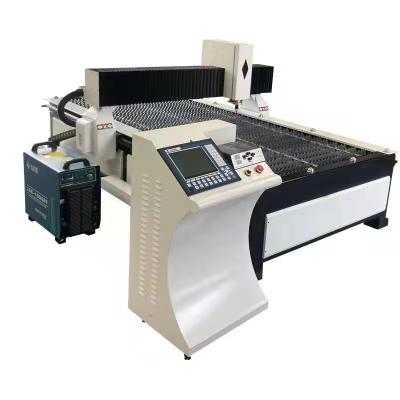 中国 Table Plasma CNC Cutting Machine 1530 2000KG Long Service Life Welding Machine 販売のため