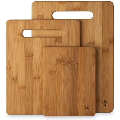 China Sustainable Direct Wear Resistant High Temperature Resistant Drop Plant Bamboo Cutting Board for sale