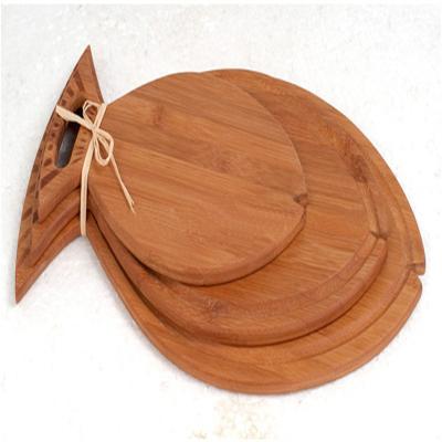 China Viable Customizable Fish Shaped Cutting Board Set Bamboo Wooden Cutting Board (3 Pieces) for sale