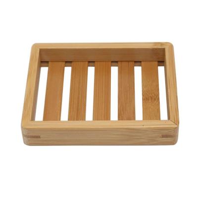 China Good Quality Eco-friendly Natural Dish Tray Bamboo Wooden Soap Dish Modern Appropriate Price Soap Holder for sale