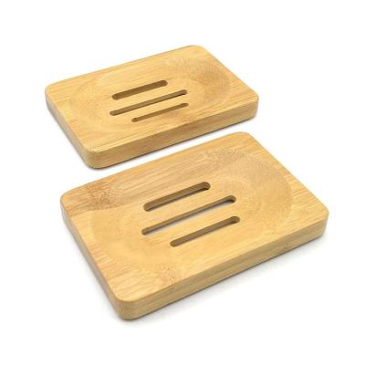 China Top Quality Modern Widely Used Bathroom Soap Dish Natural Bamboo Wood Holder for sale