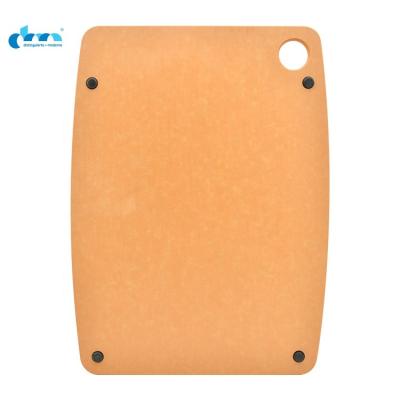 China Sustainable Chopper Factory Wholesale Price Fiberboard Cutting Board Wood With Hanging Hole for sale