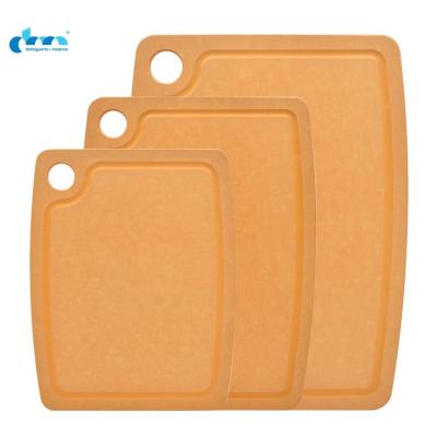 China Large Sustainable Antibacterial Wooden Cutting Board Wood Fiber Cutting Board for sale