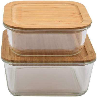 China Wholesaler Eco-Friendly Freshness Preservation Glass Jar Lid Thermus Wooden Food Bowl Kids With Bag for sale