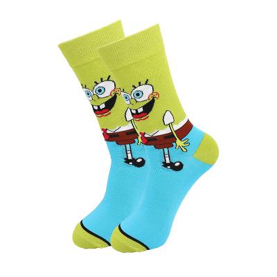 China Shunxin New Breathable Trendy Fashion School Cotton Men's Comfortable Mid-Calf Length Socks for sale