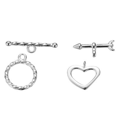 China Popular Wholesale High Quality Material Jewelry Accessories S925 Sterling Silver Ot Clasp DIY Finishing Clasp for sale