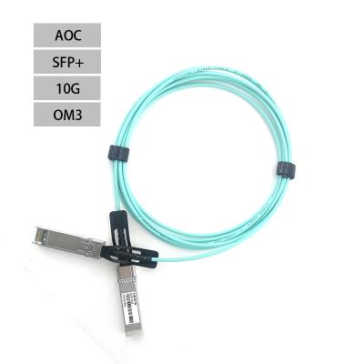 China FTTX Fiber 10G OM3 SFP+ With 3m 10m SFP To SFP Optical Active Cable AOC for sale