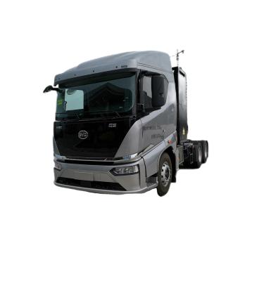 China Venta caliente 282 kilovatios hora de electricidad, BYD 6x4 tractor eléctrico puro dedicado al muelle en venta