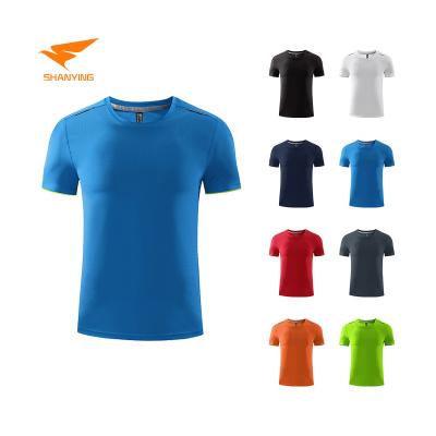 China Custom Slim Fit Anti-Wrinkle Fitness Sportswear Men Shaping Short Slevve Gym Common Wear Quick Dry T-shirt for sale