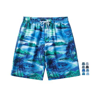 China Custom Sublimation Performance Hawaii Quick Dry Swim Shorts Suit Plus Size Printed Logo Swim Shorts for sale