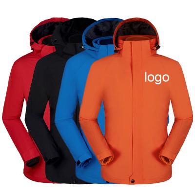 China Breathable Custom Logo 4 Color Detachable 3 in 1 300gsm Fleece Shell Men Winter Jackets Soft for sale