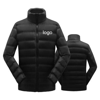 China Simple Viable White Winter Warm Women Down Jacket Unisex Stripper Jacket Custom Made For Factory for sale