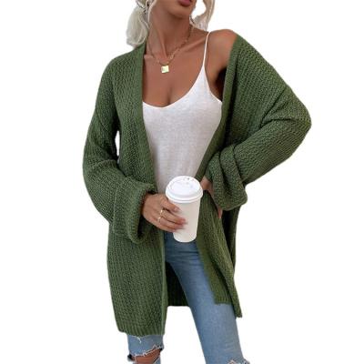 China Big Pocket Color Block Coat Women's Breathable Fashion Knitted Sweaters Ladies Coat Cardigan Sweaters for sale