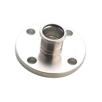 China Viega Direct Press Stainless Steel SS316L / SS304 DVGW Drink Fit Flange for sale