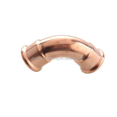 China Copper Type M Drinking Water Press Fitting 90 Bend for sale