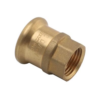 China Drinking Water Female M-Profile Adapter Connector Brass Mating Press Fittings for sale